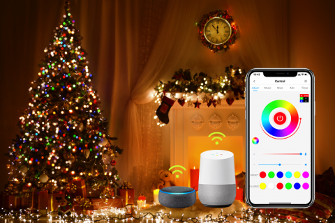 wifi智能LED幻彩圣诞灯方案