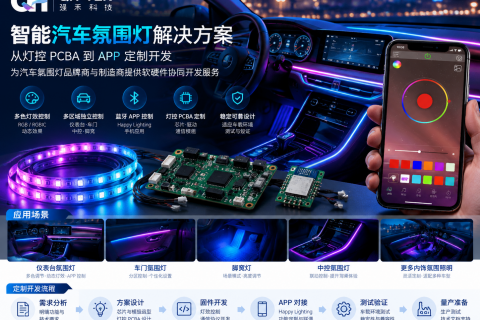 智能汽车氛围灯解决方案：从灯控 PCBA 到 APP 定制开发